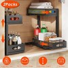 NewHome "2Pcs Under Sink Organizer, 2-Tier Pull-Out Cabinet Baskets with Adjustable Mesh Shelves for Storage" Black - 3 of 3