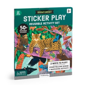 Rainforest Sticker Play Reusable Activity Set - by  Mudpuppy (Hardcover) - 1 of 1