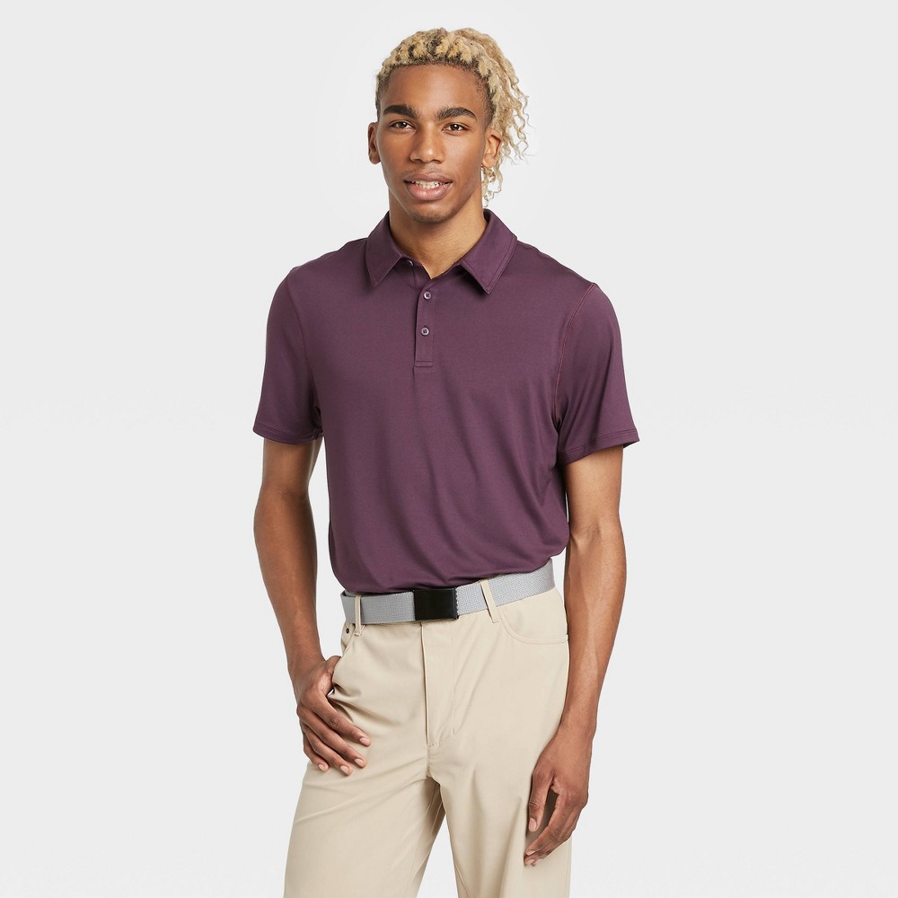 Men's Jersey Golf Polo Shirt - All in Motion Purple S was $20.0 now $12.0 (40.0% off)