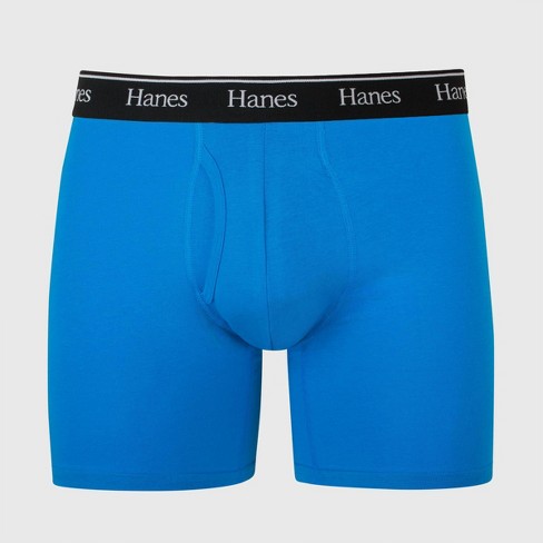 Hanes Originals Premium Men's Boxer Briefs - Blue Xl : Target