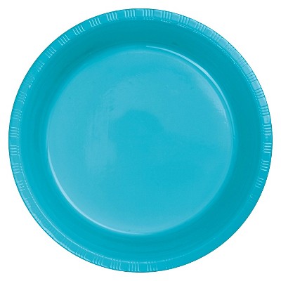 Bermuda Blue 9" Plastic Plates - 20ct