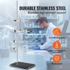 VEVOR Lab Stand Support, Laboratory Retort Support Stand 2 Sets, Steel Lab Stand 23.6" Rod and 8.3" x 5.3" Cast Iron Base, Includes Flask Clamps - 3 of 4