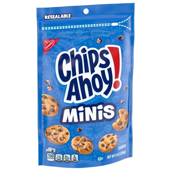 Galletas Chips Ahoy! Mini Original con chispas de chocolate y relleno de chocolate - 8oz 8