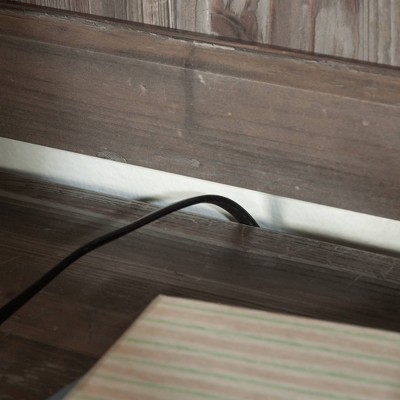 Pebble Pine Adjustable Brown MDF Library Hutch