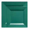 Smarty Had A Party Hunter Green Square Plastic Plates Dinnerware Set - 120 Sets - 2 of 4