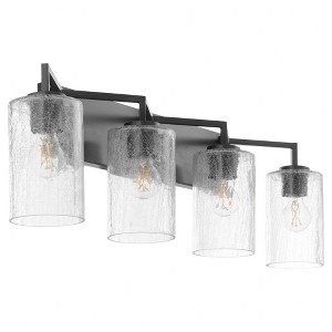 Quorum Lighting Merrick 4 - Light Vanity in  Matte Black - 1 of 4