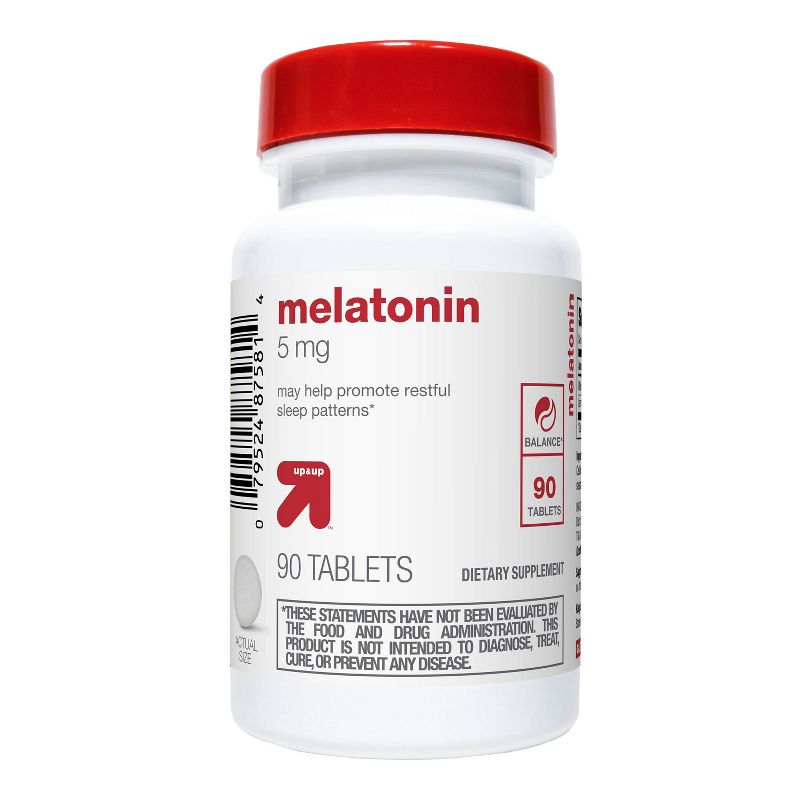 Melatonin 5mg Supplement Tablets - up & up™, 1 of 5