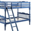 Acme Furniture 82" Twin/Twin Bunk Bed Homestead Loft and Bunk Bed Dark Blue Finish: Wood Frame, No Box Spring Needed - 3 of 4
