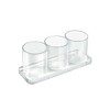 Azar Displays Three Cup Cylinder Deluxe Clear Acrylic Holder - 3 of 4