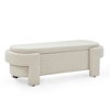 NicBex Storage Bench End of Bed Bench Linen Fabric Accent with Large Storage Space for Bedroom and Entryway, Beige - 2 of 4