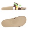 Womens Slides Open Toe Lego Embossed Pool Beach Sandals Comfort Shower Slippers for Women - 3 of 4