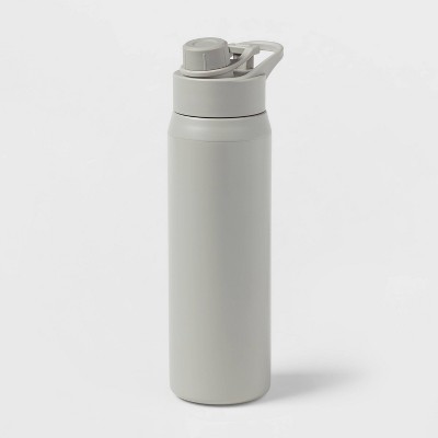 64oz Plastic Tracker Water Bottle White - Room Essentials™