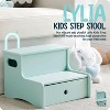 Kings Brand Furniture Wooden Toddler Step Stool for Kids with Storage for Bedroom, Bathroom, Kitchen - 3 of 4