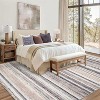 Modern Striped Rug,Farmhouse Non Slip Washable, Large Area Rug for Living Room Bedroom - 2 of 4