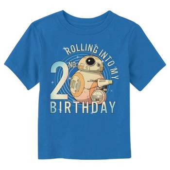 Toddler's Star Wars Rolling Into My 2nd Birthday BB-8 T-Shirt