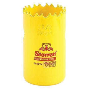 Starrett  Bi-Metal Deep Cut Hole Saw, 1-1/2",38mm DCH0112-G - 1 of 1