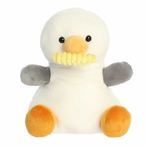Aurora Medium Buoy Seagull With Fry Palm Pals Adorable Stuffed Animal White 12" - 1 of 4