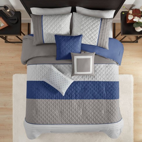 Kelan 7pc Printed Seersucker Comforter Set : Target