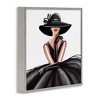 Stupell Industries High End Fashion Glam Pose Luxurious Black Dress Framed Giclee Art - 3 of 4