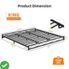 Modern Metal Platform Bed Frame - Sturdy Steel Slat Support No Box Spring Needed,  (Full/Queen/King) - 2 of 4