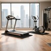 VEVOR Foldable Walking Pad Treadmill Mat, 1/4" Thick, 24" x 68" Exercise Equipment Mat, High Density PVC Floor Protector, Black - 2 of 4