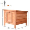 UbMelt Outdoor Dog House Wooden Dog Kennel with A Ramp and Asphalt Roof WaterProof Puppy Shelter Cage,Natural - 3 of 4