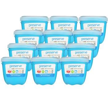 Preserve Mini Food Storage Container Blue - Case of 12/8 oz