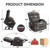 Coolbibila Fabric Power Lift Recliner Chair,Recliner With Vibration Massage And Lumbar Heating,Dual Cup Holders,Power Recliners For Elderly - 4 of 4