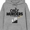 Only Murders In The Building Staircase Logo Long Sleeve Gray Heather Adult Hooded Sweatshirt - 2 of 2