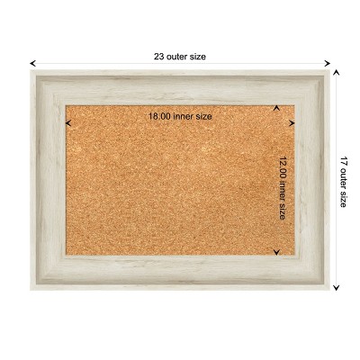 Natural Cork Bulletin Board with Birch Cream Frame