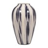 Elegant Glass Vase - Handcrafted - Modern Glossy Brushstroke Pattern - Perfect for Living Room, Bedroom, and Table Centerpiece - 4 of 4
