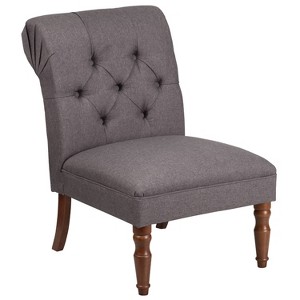Hercules Elm Tufted Chair Gray - Riverstone Furniture