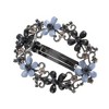 Unique Bargains Hollow Flower French Barrette Hair Clips Black Blue 1 Pc - 4 of 4