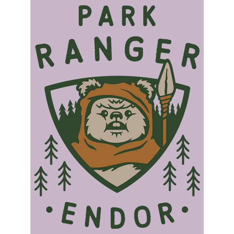 Men's Star Wars Park Ranger Endor Ewok Badge T-Shirt, 2 of 5