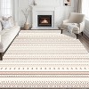 DOMETOUR Rug for Living Room Area Rug 5x7 FT, Modern Non-Slip Floor Carpet, Soft Machine Washable Rugs, Large Rugs for Bedroom - 2 of 4