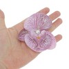 Unique Bargains Women's Phalaenopsis Faux Pearl Duckbill Clip 2 Pcs - 4 of 4