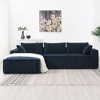NicBex Modular Sectional Sofa,Chenille L-Shaped Compressed Couch with 2 Pillows for Living Room,Apartment,Office,No Assembly Require,Blue - 2 of 4
