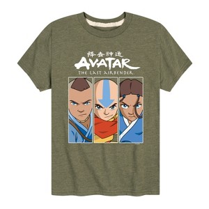 Boys' - Avatar: The Last Airbender - Aang Sokka Katara Trio Short Sleeve Graphic T-Shirt - 1 of 4