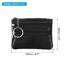 Unique Bargains PU Leather Durable Compact Lightweight Coin Purse Pouch 4.7" x 3.5" 3 Pcs - 2 of 4