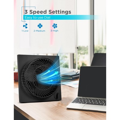 BLACK+DECKER BLACK+DECKER Portable 9 Inch Box Fan, 3 Speed Settings & Self Standing