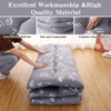 Nasitip Full Japanese Floor Mattress, Foldable Thick Futon Mattress, Roll Up Tatami Mat, Portable Camping Sleeping Mat, Gray - 3 of 4