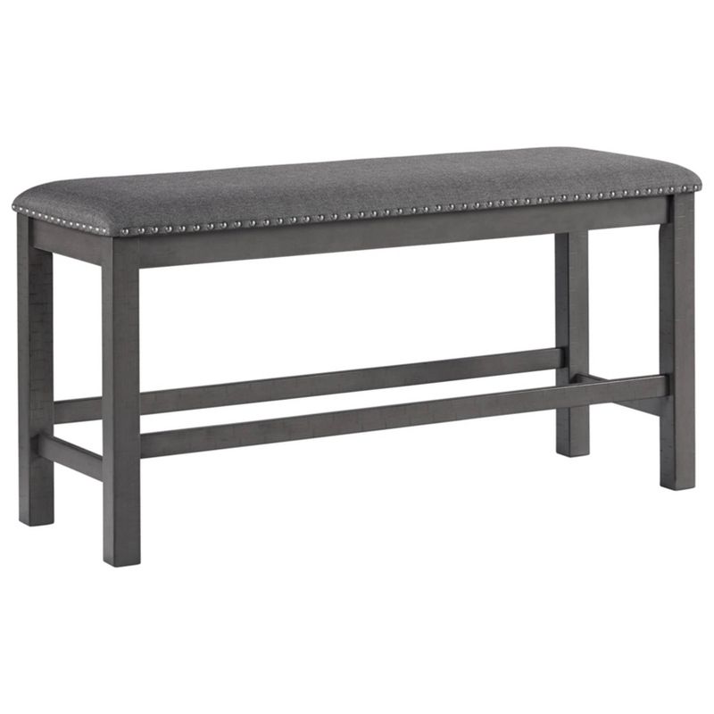Myshanna Double Upholstered Two-Tone Dining Bench Gray - Signature Design by Ashley, 1 of 7
