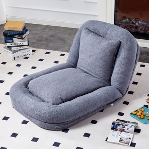 Okak Modern Folding Chair Floor Human Dog Bed with 5 Adjustable Positions,Comfy Upholstered Sofa for Bedroom,Living Room,Office - 1 of 4