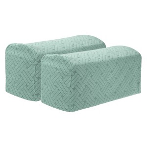 Unique Bargains Non-Slip Stretch Jacquard Couch Armrest Slipcovers 2 Pcs - 1 of 4