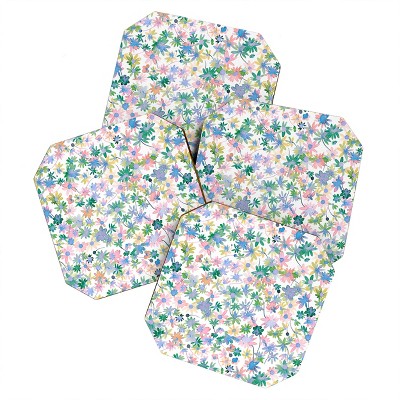 Ninola Design Daisies Spring Bloom Set of 4 Coasters - Deny Designs