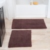 Hastings Home Cotton Bath Rug Set - Set of 2, Chocolate - 2 of 4