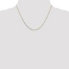 Black Bow Jewelry 0.8mm 14k Yellow Gold Solid Box Chain Spring Ring Clasp Necklace - 2 of 4