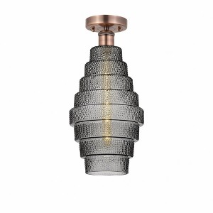 Cascade - 5W 1 LED Semi-Flush Mount In Industrial Style-17.75 Inches Tall and 8 Inches Wide - 1 of 1