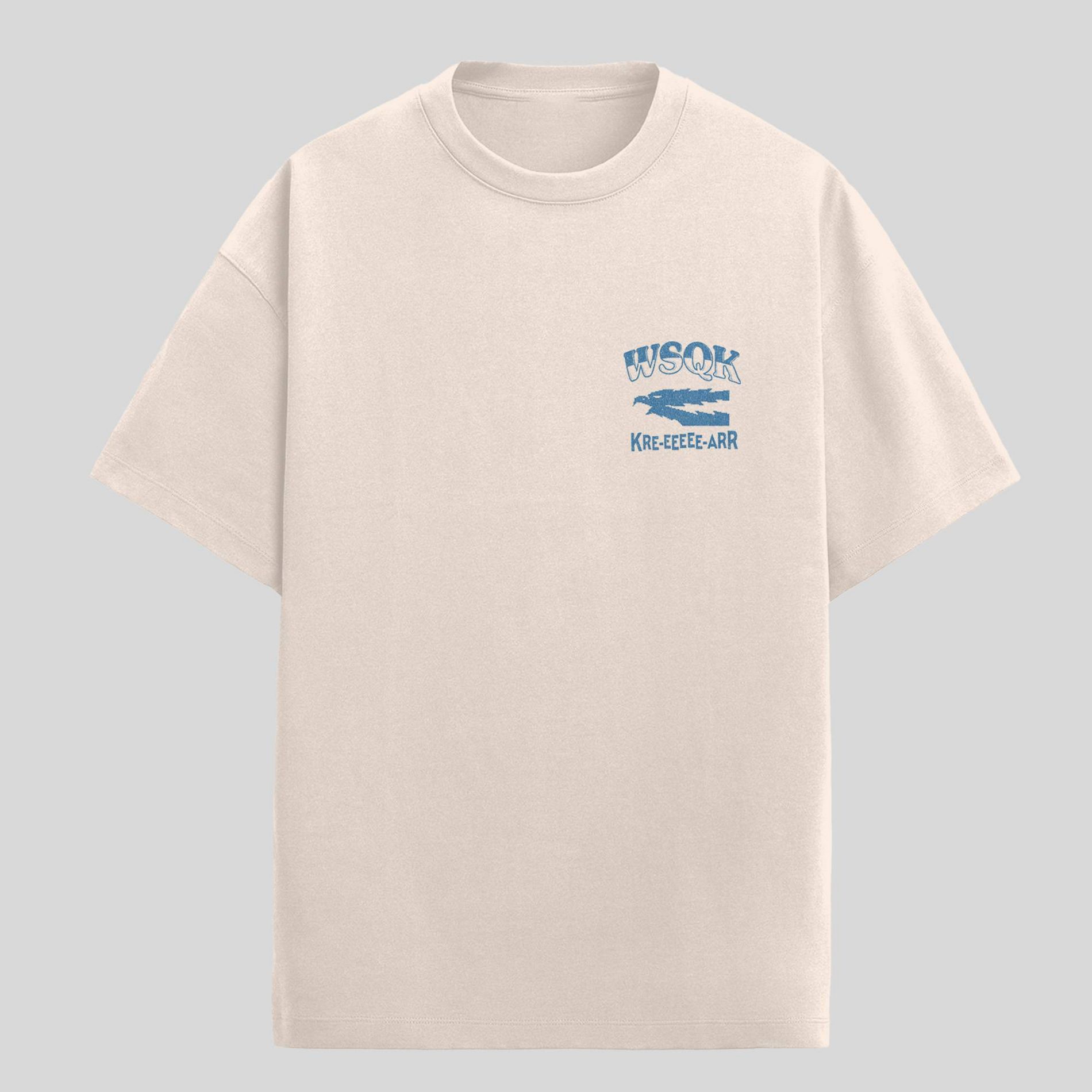 Men's Stranger Things WSQK Graphic T-Shirt - Cream/Blue