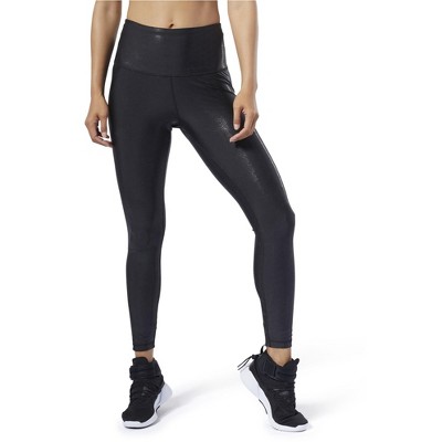 Reebok Womens Luxury Metallic Yoga Pants